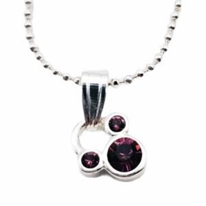 Disney Mickey Red Rhinestone Necklace